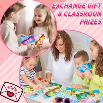 Kids Sunglasses and Greeting Cards for Valentine Gifts