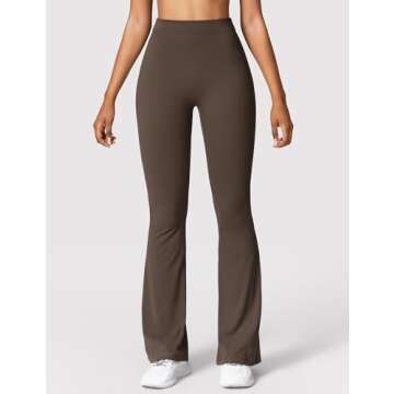 YEOREO Scrunch Flare Leggings for Women - Stylish Comfort