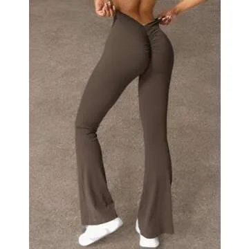 YEOREO Scrunch Flare Leggings for Women - Stylish Comfort