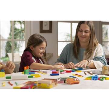 Jovi - Reusable Non-Drying Modeling Clay, Set with 15 Bars, 12.35 oz Each Bar, Non-Toxic and Gluten-Free, Total of 11.5 lb of Plastiline for Home and School Use