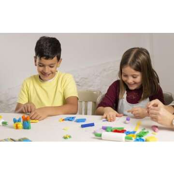 Jovi - Reusable Non-Drying Modeling Clay, Set with 15 Bars, 12.35 oz Each Bar, Non-Toxic and Gluten-Free, Total of 11.5 lb of Plastiline for Home and School Use