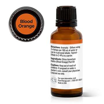 Plant Therapy Blood Orange Essential Oil 30 mL (1 oz) 100% Pure, Undiluted, Therapeutic Grade