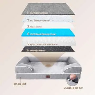 EHEYCIGA Orthopedic Dog Bed for Large Dogs