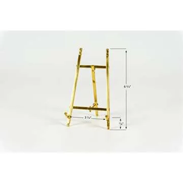 Brass Easels, Decorative Display Easels (7 Inches High)