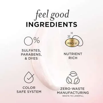 Pantene Rose Water Conditioner, Soothes, Replenishes Hydration, Safe for Color Treated Hair, Nutrient Infused with Vitamin B5 and Antioxidants, Pro-V Blends, 30.0 oz