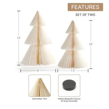 Stunning Honeycomb Paper Trees for Winter Decor