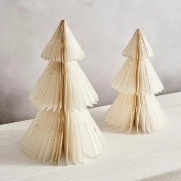 Stunning Honeycomb Paper Trees for Winter Decor