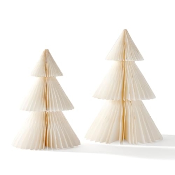 Stunning Honeycomb Paper Trees for Winter Decor