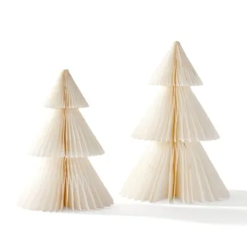 Stunning Honeycomb Paper Trees for Winter Decor