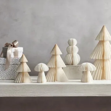 Stunning Honeycomb Paper Trees for Winter Decor