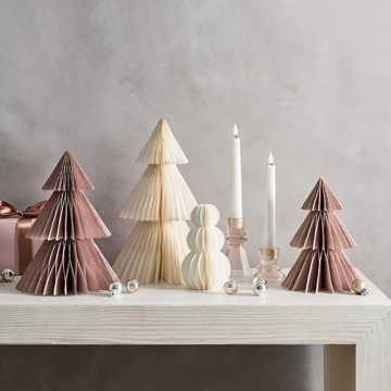 Stunning Honeycomb Paper Trees for Winter Decor