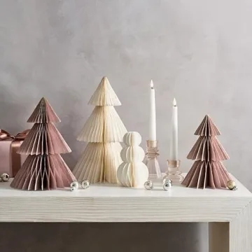 Stunning Honeycomb Paper Trees for Winter Decor