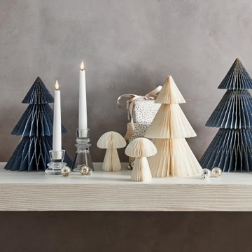 Stunning Honeycomb Paper Trees for Winter Decor