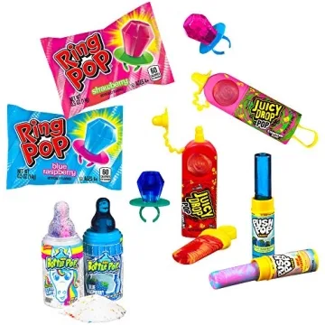 Festive Push Pop and Holiday Candy Lollipop Bulk Pack