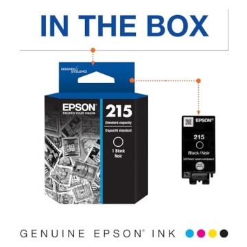 EPSON 215 Ink Cartridge Black For WorkForce & EC Models