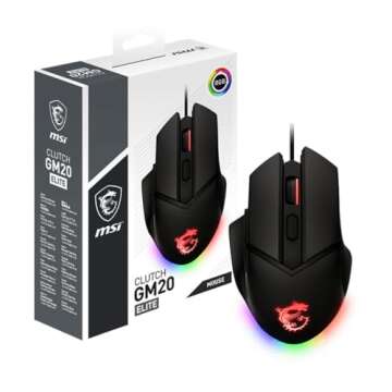 MSI Clutch GM20 Gaming Mouse with RGB and 6400 DPI