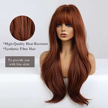 Esmee 26 Inch Dark Auburn Wig - Stylish & Comfortable