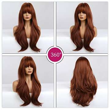 Esmee 26 Inch Dark Auburn Wig - Stylish & Comfortable