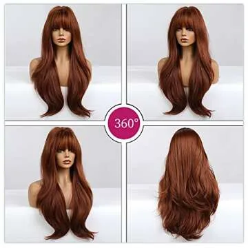 Esmee 26 Inch Dark Auburn Wig - Stylish & Comfortable