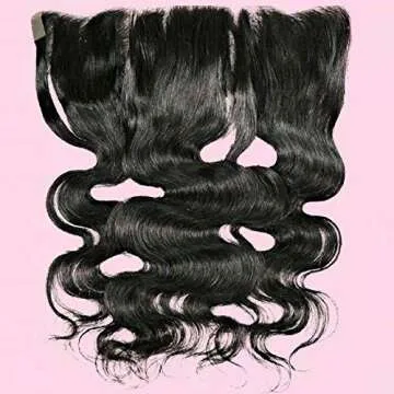 Amella Hair 8A Brazilian Body Wave Frontal (16" 18" 20"+14") Bundles with Frontal Ear to Ear Lace Frontal Closure with Bundles Brazilian Body Wave Frontal Natural Black Color