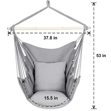Y-Stop Hammock Chair Max 500 Lbs Perfect for Indoors Outdoors