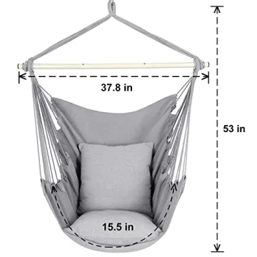 Y-Stop Hammock Chair Max 500 Lbs Perfect for Indoors Outdoors