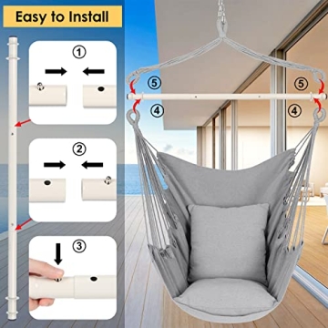 Y-Stop Hammock Chair Max 500 Lbs Perfect for Indoors Outdoors