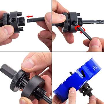 LANIAKEA 6-3/8 Inch Bi-Metal Hole Saw for Precise Cutting