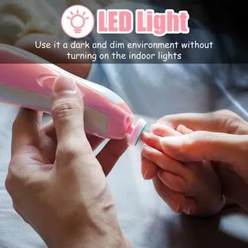 Baby Nail Trimmer Electric-12 in 1 Baby Nail Clippers Safe Baby Nail File Kit with a Nail Clipper, Scissor, Tweezers, and Nail Files