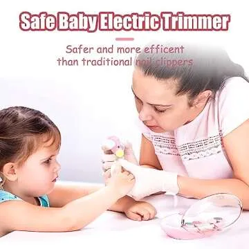 Baby Nail Trimmer Electric-12 in 1 Baby Nail Clippers Safe Baby Nail File Kit with a Nail Clipper, Scissor, Tweezers, and Nail Files