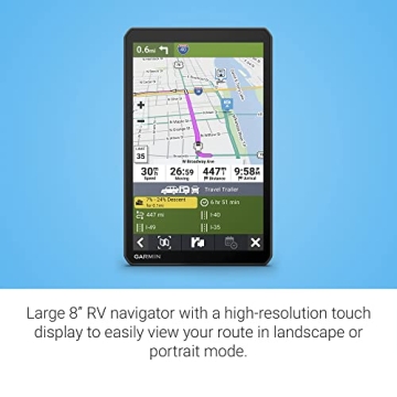 Garmin RV 895 GPS Navigator for Safe RV Travel