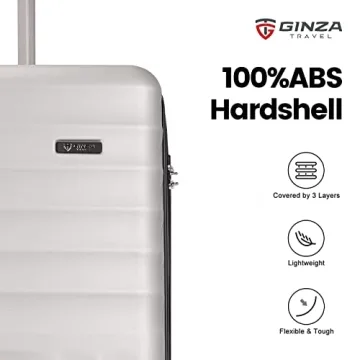 GinzaTravel Luggage Sets 3 Piece - Lightweight & Stylish