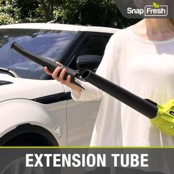 SnapFresh Cordless Leaf Blower, 20V Leaf Blower Cordless with 2.0Ah Li-ion Battery & Fast Charger, 130 MPH 140CFM Electric Leaf Blower Battery Powered Lightweight Leaf Blower for Sidewalk Yard