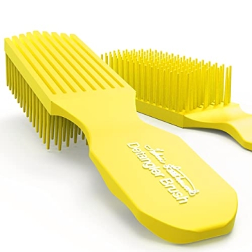 Yellow Detangler Brush - Painless Detangling for All Hair Types