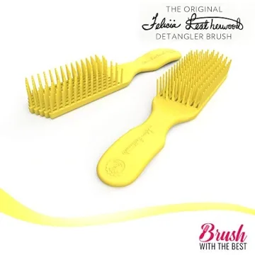 Yellow Detangler Brush - Painless Detangling for All Hair Types