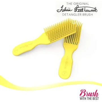 Yellow Detangler Brush - Painless Detangling for All Hair Types