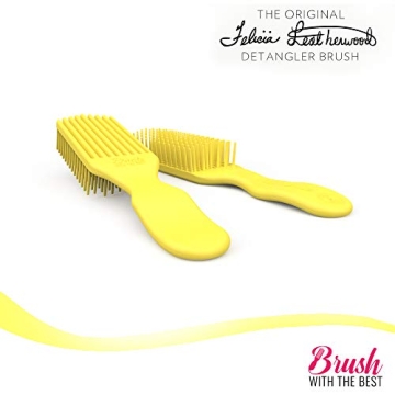 Yellow Detangler Brush - Painless Detangling for All Hair Types