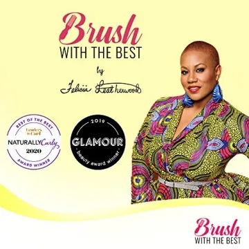 Yellow Detangler Brush - Painless Detangling for All Hair Types