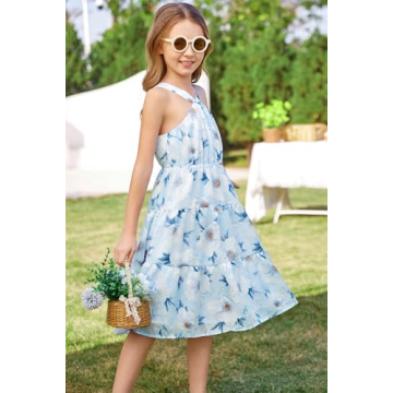 GRACE KARIN Off Shoulder Kids Dress for Spring Summer