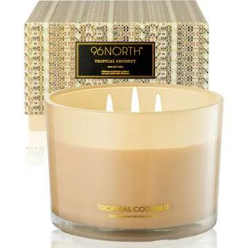 Coconut Soy Candle | Large 3 Wick Jar for Home