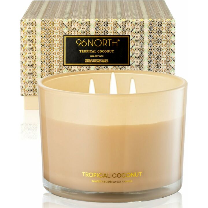 Coconut Soy Candle | Large 3 Wick Jar for Home