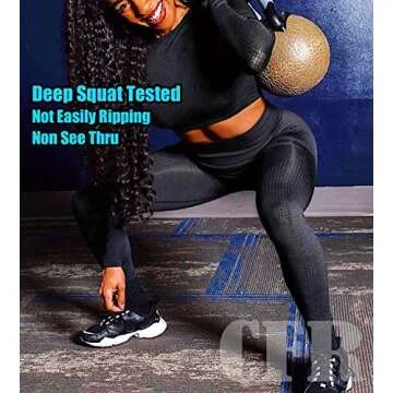 CFR High Waist Yoga Pants for Active Women in Black M