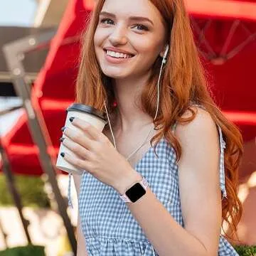 6 Pack Slim Thin Lace Hollow-out Silicone Bands Compatible with Apple Watch 38mm 40mm 41mm 42mm 44mm 45mm 46mm 49mm Women, Breathable Sport Strap for iWatch Series 10/9/8/7/6/5/4/3/2/1 Ultra SE