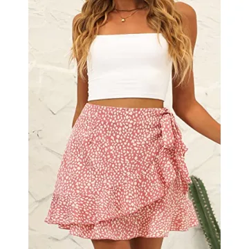 Trendy Naggoo Women's Floral Mini Skirt - Perfect for Summer Style