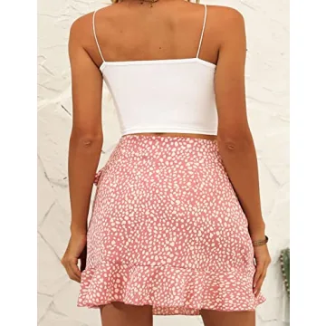 Trendy Naggoo Women's Floral Mini Skirt - Perfect for Summer Style