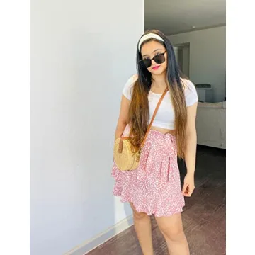 Trendy Naggoo Women's Floral Mini Skirt - Perfect for Summer Style