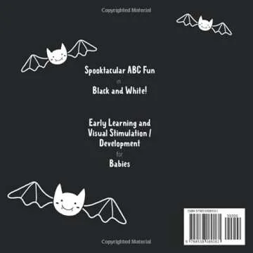 My First Halloween ABC Black and White High-Contrast Baby Book: Baby Visual Stimulation Pictures for...