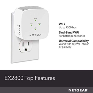 NETGEAR WiFi Range Extender EX2800 Boost Your WiFi Signal