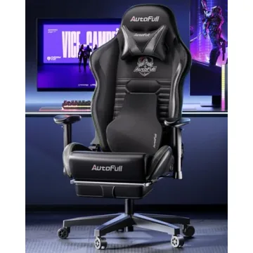 AutoFull Gaming Chair with Ergonomic Lumbar Support