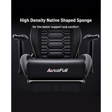 AutoFull Gaming Chair with Ergonomic Lumbar Support